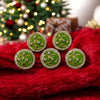 Green luxury clothing button wholesale with intricate design and rhinestones for elegant garments
