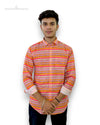 Modern Marwar men's printed shirt in vibrant colors with traditional patterns perfect for casual outings