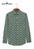 Men's Sanganeri shirts by Modern Marwar featuring a colorful floral print on a green background