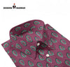 Sanganeri print men's shirt in maroon with intricate paisley patterns for a stylish look