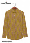 Modern Marwar Sanganeri print shirt in vibrant yellow and intricate pattern for stylish casual wear