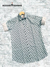 Modern Marwar stylish casual shirt men with unique pattern and short sleeves for everyday wear