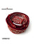Elegant red traditional sherwani belt with intricate embroidery for festive occasions