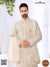 Elegant wedding groom sherwani combo in cream with intricate embroidery for stylish grooms