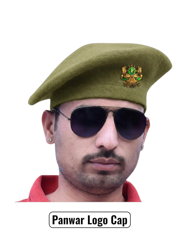 Panwar Logo & Beret Cap By Singh Brand
