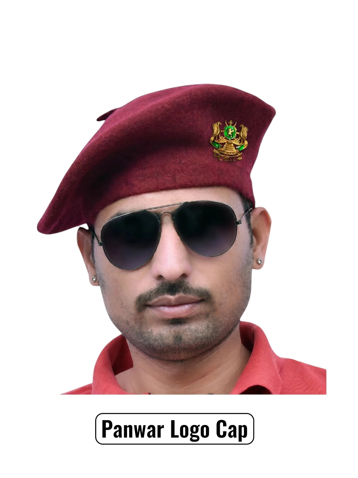 Panwar Logo & Beret Cap By Singh Brand