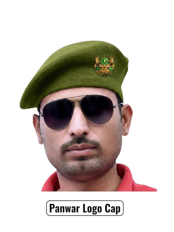 Panwar Logo & Beret Cap By Singh Brand