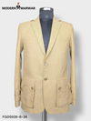 Modern Marwar premium gun pocket blazer in light beige with stylish button details
