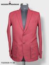 Modern Marwar premium gun pocket blazer in maroon with stylish double front pockets and button detailing