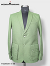 Stylish Modern Marwar premium gun pocket blazer in green featuring dual front pockets and a sleek design