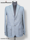 Modern Marwar Premium Gun Pocket Blazer in Light Blue Fabric with Stylish Details