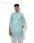 Men's Premium Kurta for Men in Light Green with Elegant Design by Modern Marwar
