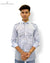 Modern Marwar premium men's shirts in light blue with military-style pockets and buttoned collar