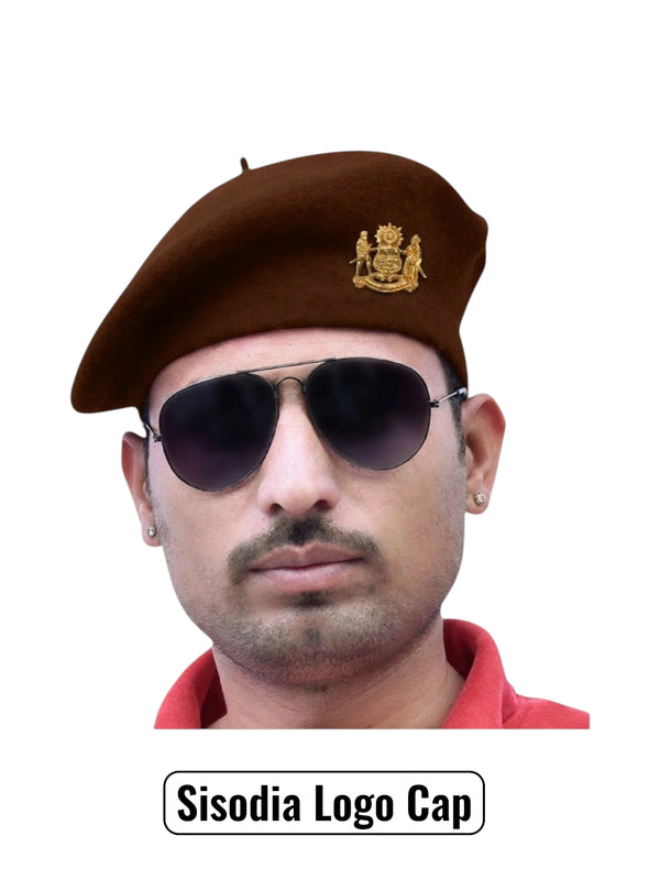 Sisodiye Lobo & Beret Cap - Regal Heritage Style