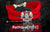 Rathore logo moli bracelet with red threads and a decorative emblem for traditional wear
