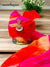 Vibrant Safa Turban for Weddings in Red and Pink with Traditional Ornament from Modern Marwar