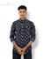 Sanganeri print men's shirt by Modern Marwar featuring a colorful pattern and classic fit