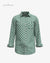 Modern Marwar Sanganeri print shirt in green with intricate floral patterns for a stylish look