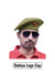 Green Wool Beret Cap Worn at an Angle featuring Dahiya Logo & Beret Cap By Singh Brand