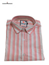 Modern Marwar Pink Striped Casual Shirt for Men with Button Front and Classic Collar