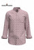 SINGH men's printed casual shirt in light pink with full sleeves and button-down design