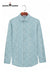 SINGH men's printed formal shirt in light blue with subtle pattern and button-down front