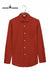 Premium men's shirt in rich red color with classic collar and button front by Modern Marwar