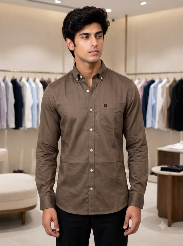 SINGH Men's Plain Shirt -15-101-7 Premium Royal Elegance