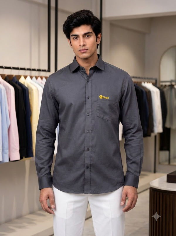 Singh Royal Lycra-5040 Mens Shirts: Regal Elegance for Weddings