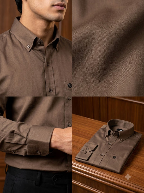 SINGH Men's Plain Shirt -15-101-7 Premium Royal Elegance