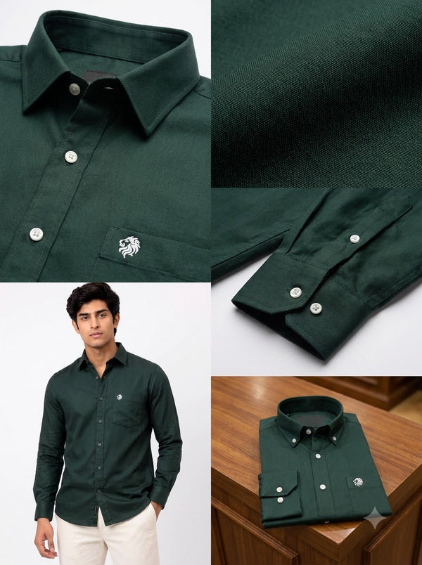 SINGH Men's Plain Shirt -15-101-7 Premium Royal Elegance