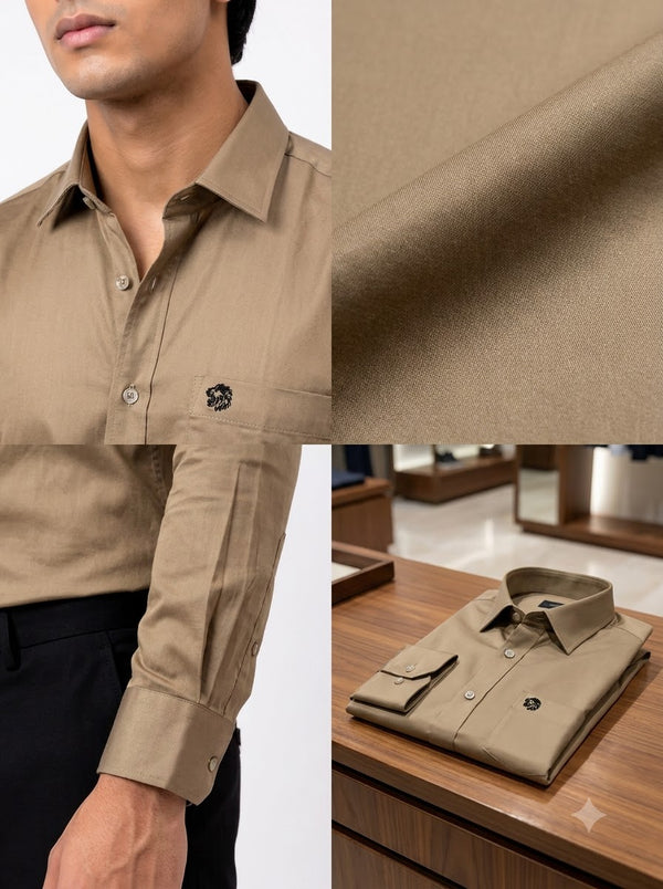 SINGH Men's Plain Shirt -15-101-7 Premium Royal Elegance