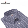 Tommy Hilfiger men's shirt in navy check pattern with a classic collar and button details