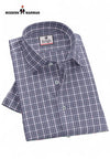 Modern Marwar folded Tommy Hilfiger men's shirt in plaid pattern with a crisp collar