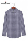 Tommy Hilfiger men's shirt in navy plaid pattern for a stylish casual look
