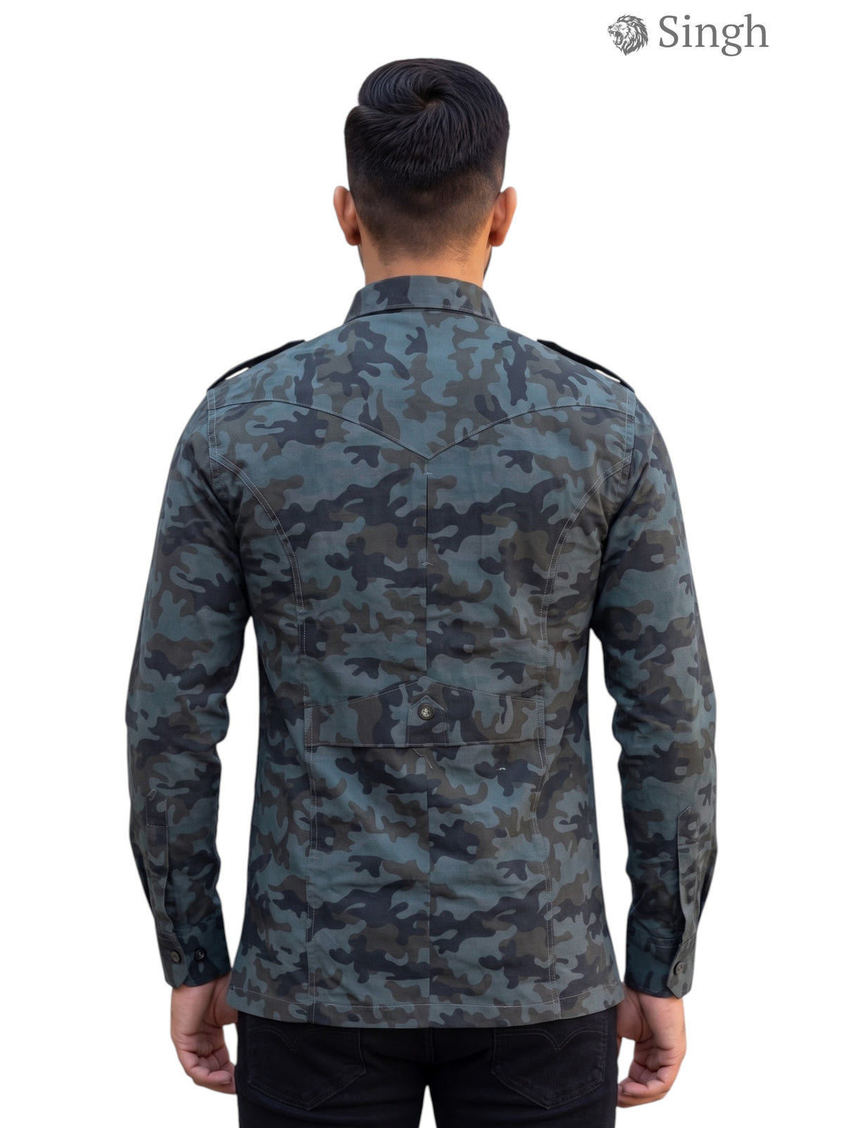 Singh Hunting Shirts-1309-3: Regal Military Style Wear