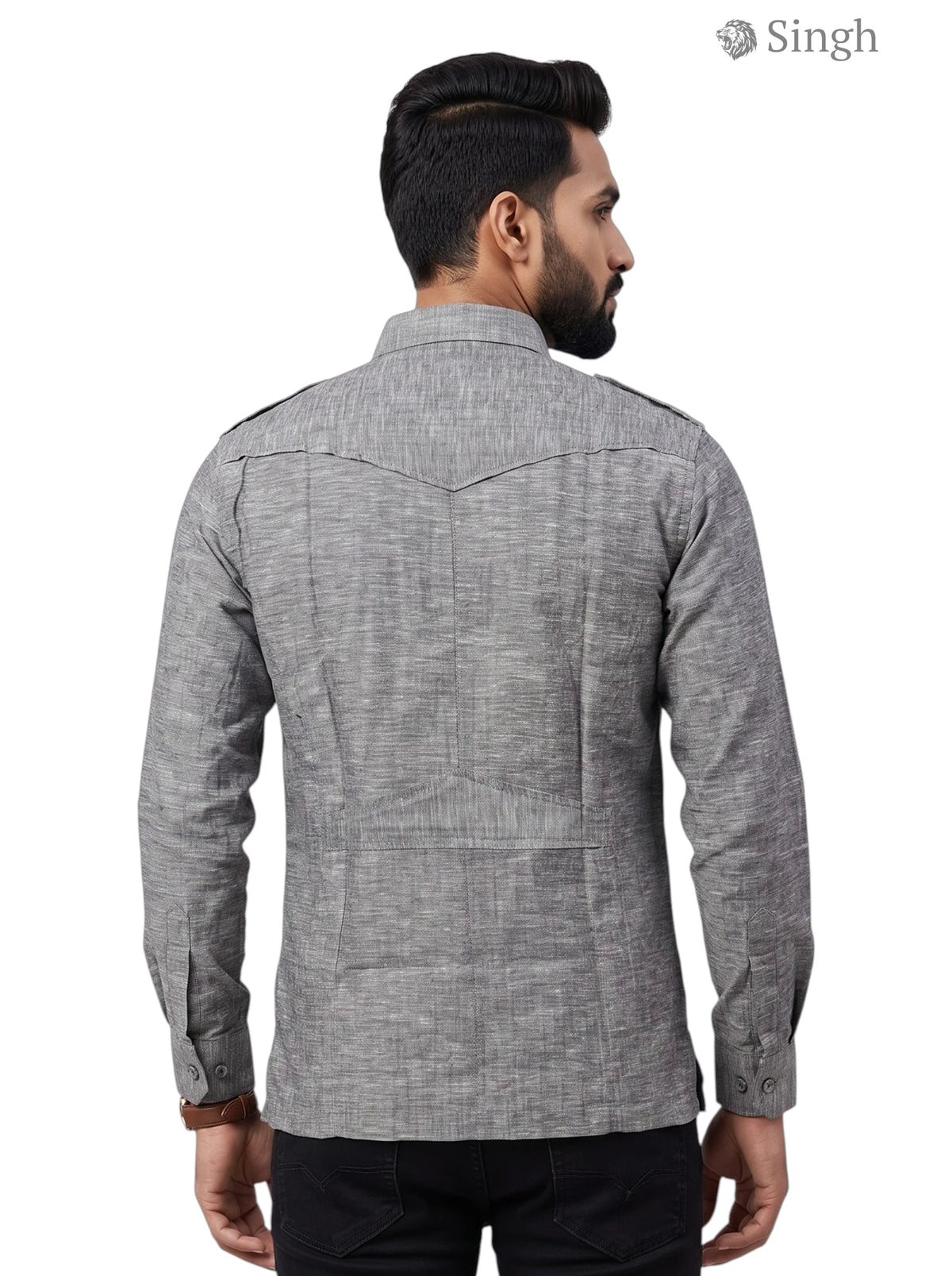 Singh Hunting Shirts-1310-220: Regal Elegance for Men