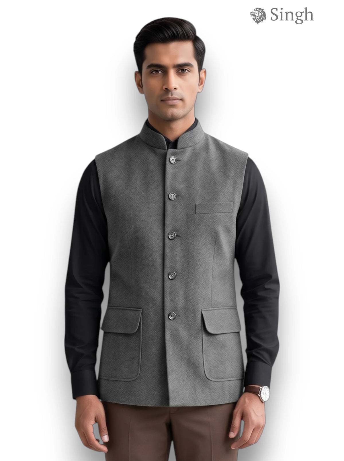 Singh Velvet Koti-20-5023-6: Luxury Wedding Vest