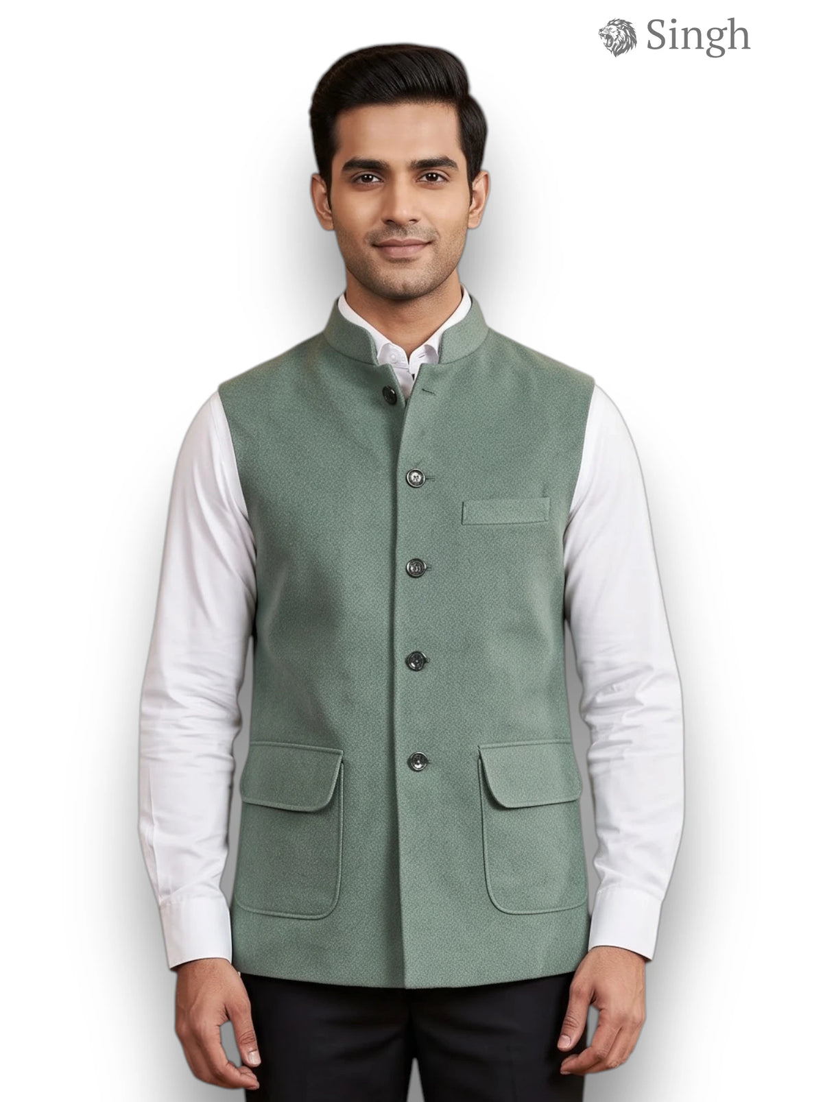 Singh Velvet Koti-20-5023-6: Luxury Wedding Vest
