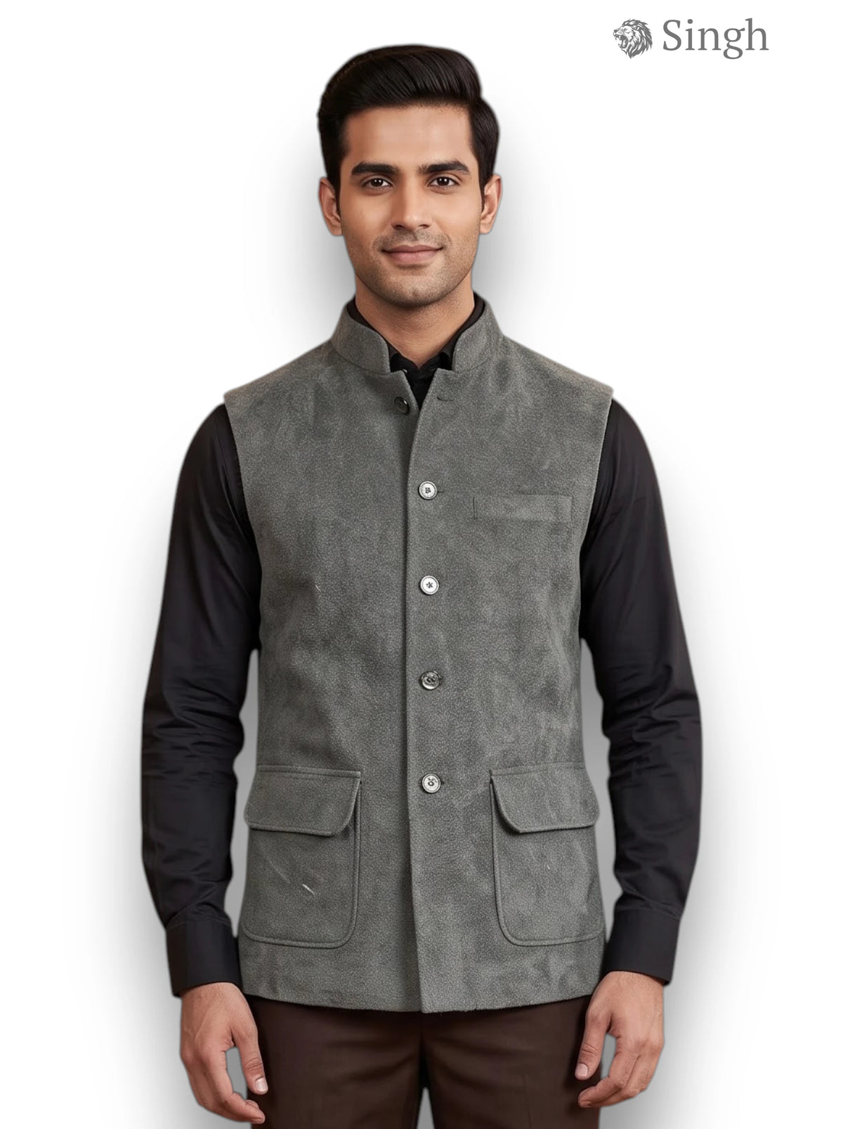 Singh Velvet Koti-20-5023-6: Luxury Wedding Vest