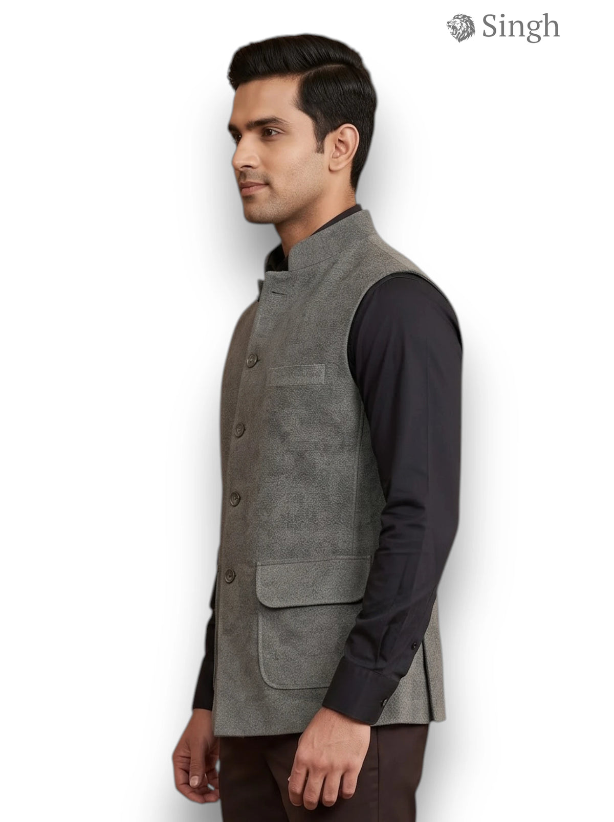 Singh Velvet Koti-20-5023-6: Luxury Wedding Vest