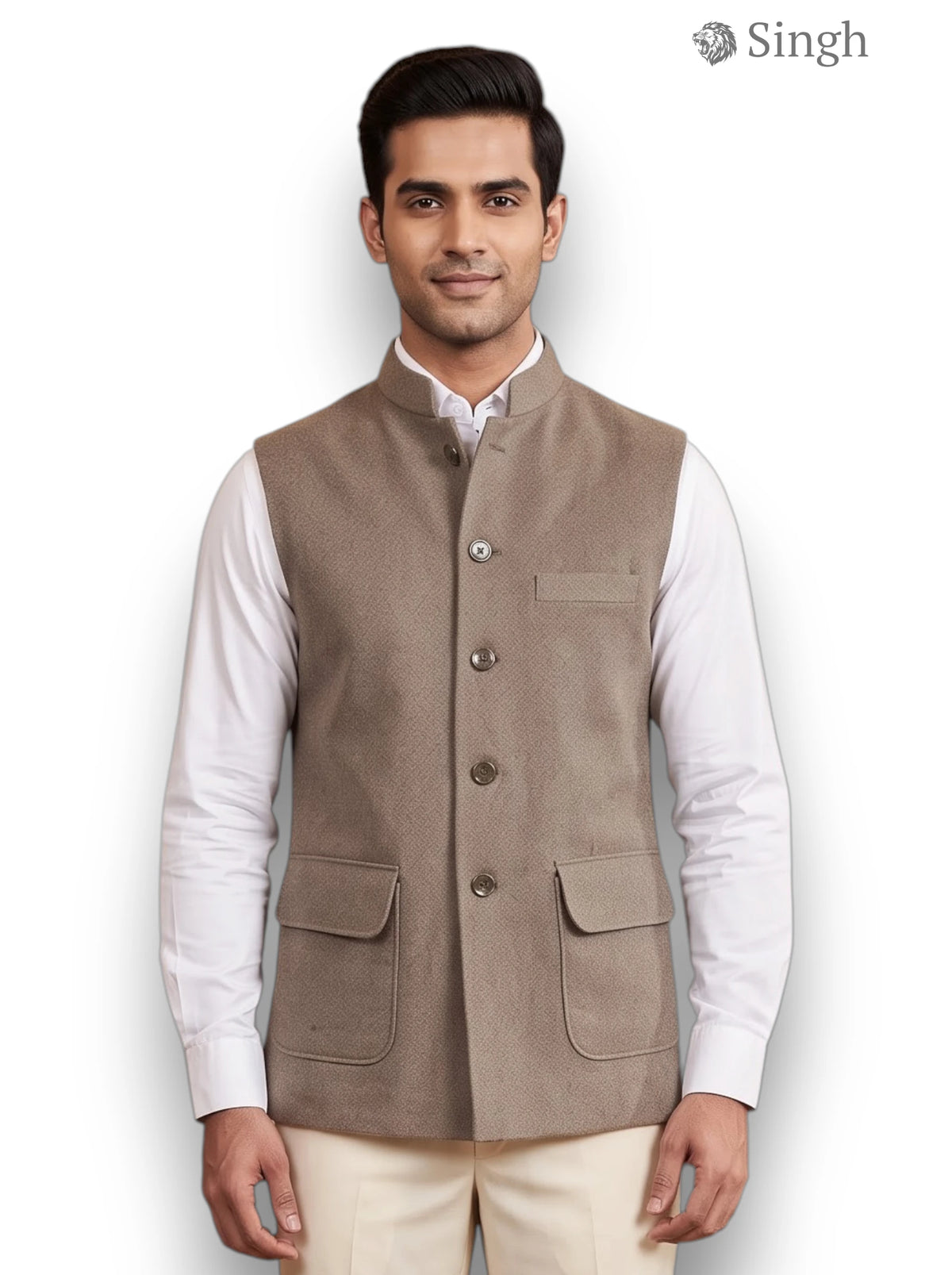 Singh Velvet Koti-20-5023-6: Luxury Wedding Vest