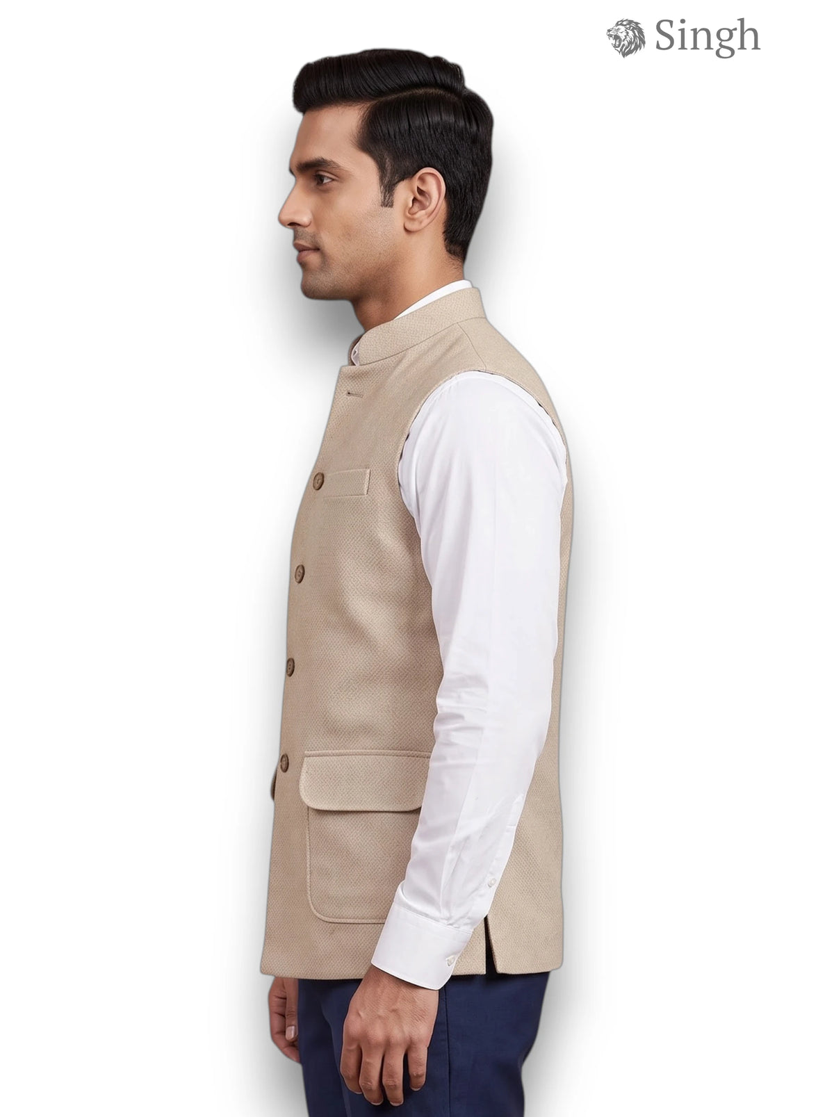 Singh Velvet Koti-20-5023-6: Luxury Wedding Vest
