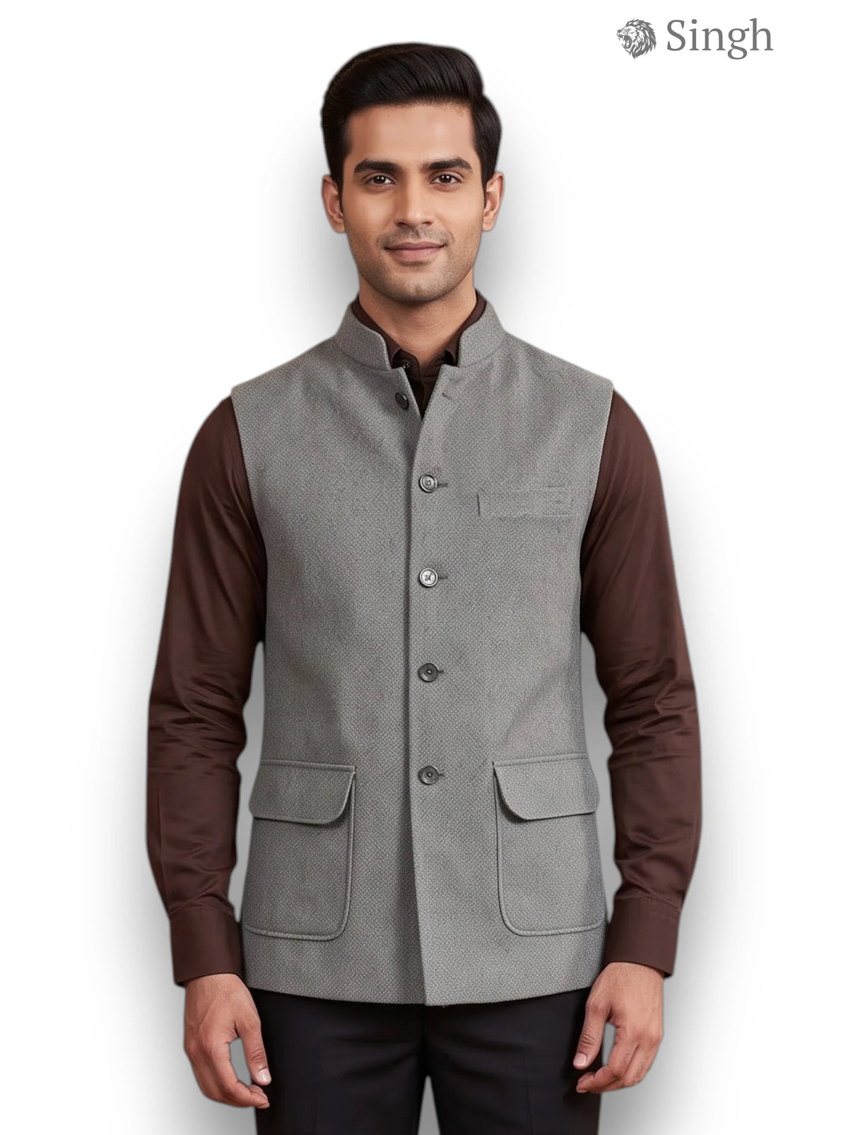 Singh Velvet Koti-20-5023-6: Luxury Wedding Vest