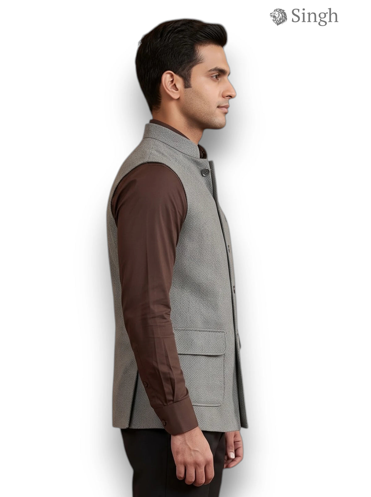 Singh Velvet Koti-20-5023-6: Luxury Wedding Vest