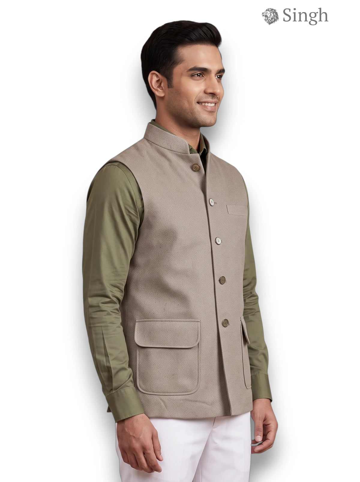 Singh Velvet Koti-20-5023-6: Luxury Wedding Vest
