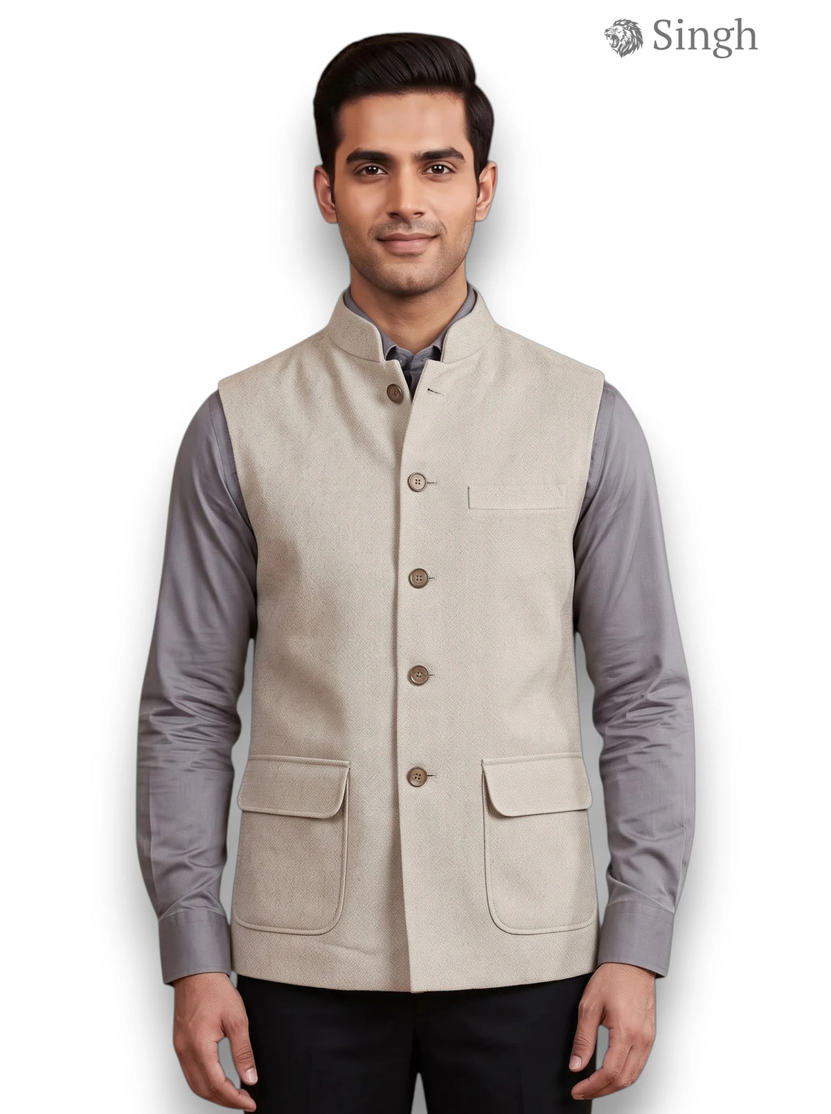 Singh Velvet Koti-20-5023-6: Luxury Wedding Vest