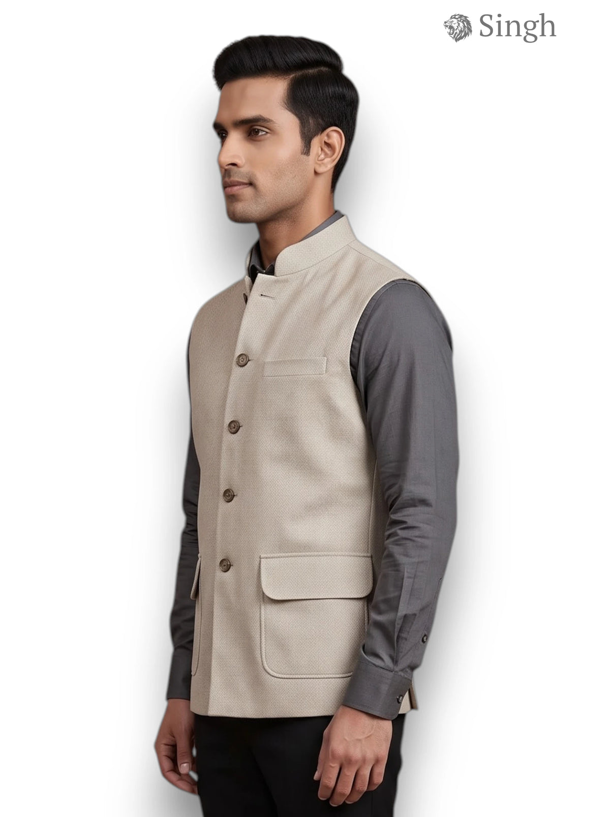 Singh Velvet Koti-20-5023-6: Luxury Wedding Vest