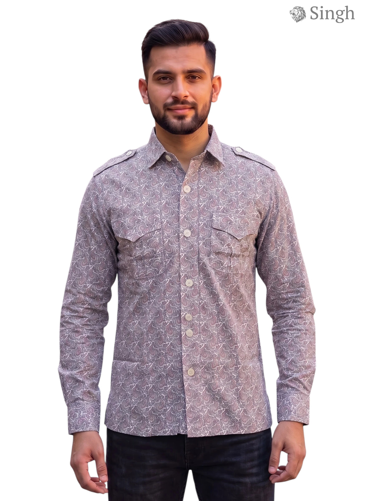 Singh Hunting Shirts-1308-262: Premium Royal Elegance