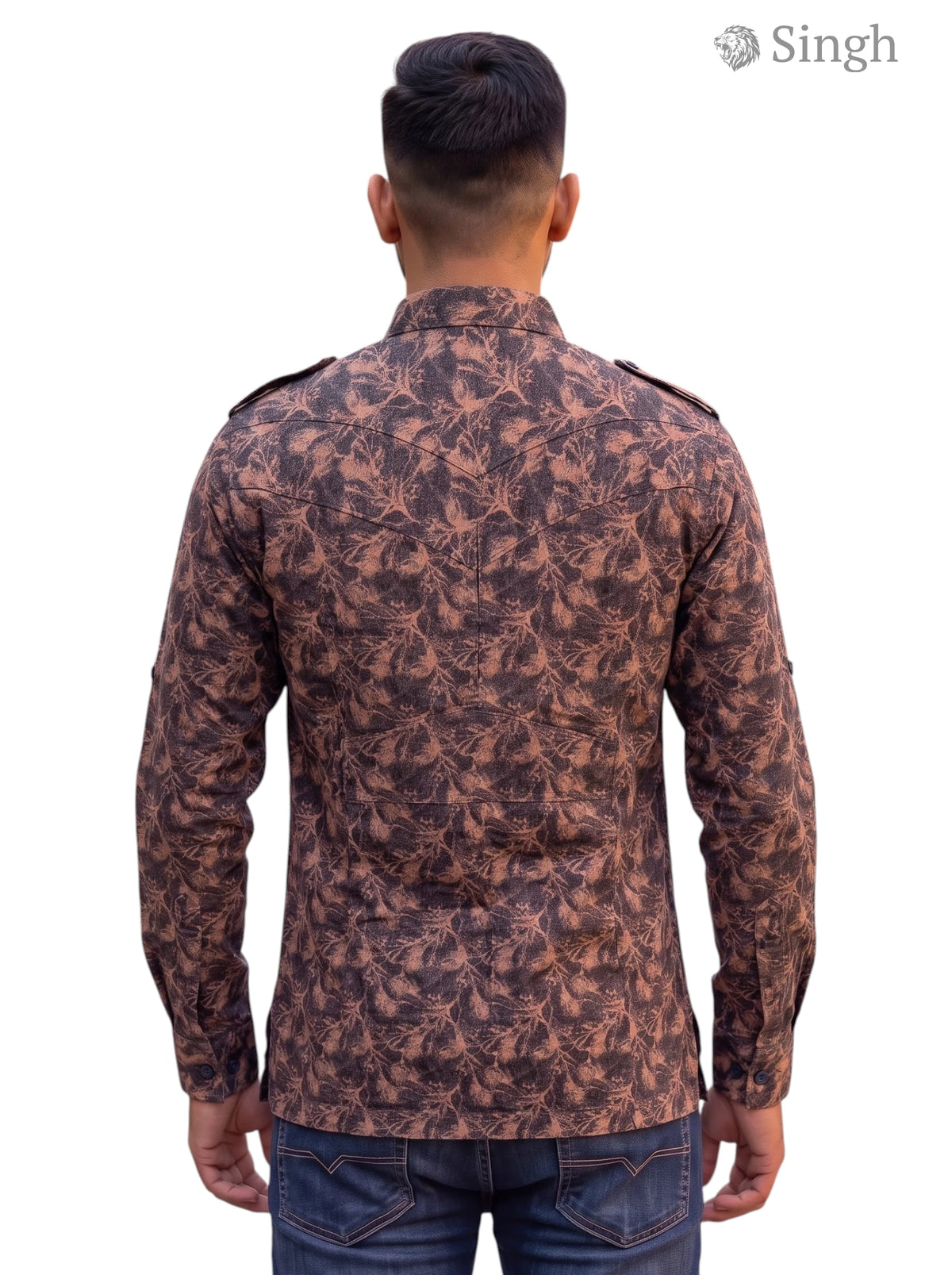 Singh Men's Hunting Shirts-1308-292  Regal Ethnic Style
